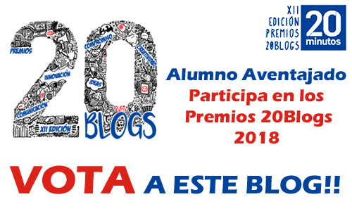 Vota al Blog Alumno Aventajado en la categoría personal de los Premios 20Blogs 2018