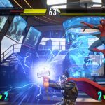 Pelea entre Thor y Spiderman en Marvel vs Capcom Infinite